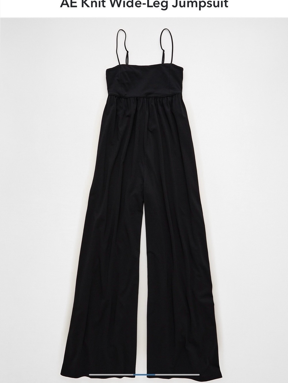 NWT AE Wide Leg Jumpsuit Black XS